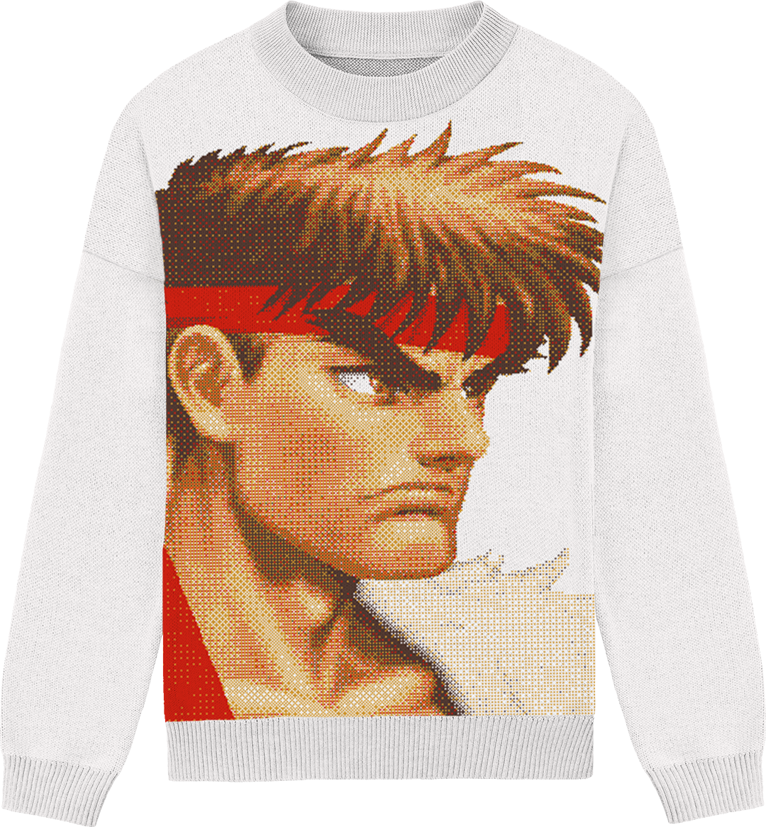 Street Fighter Portrait Knit Crewneck Collection