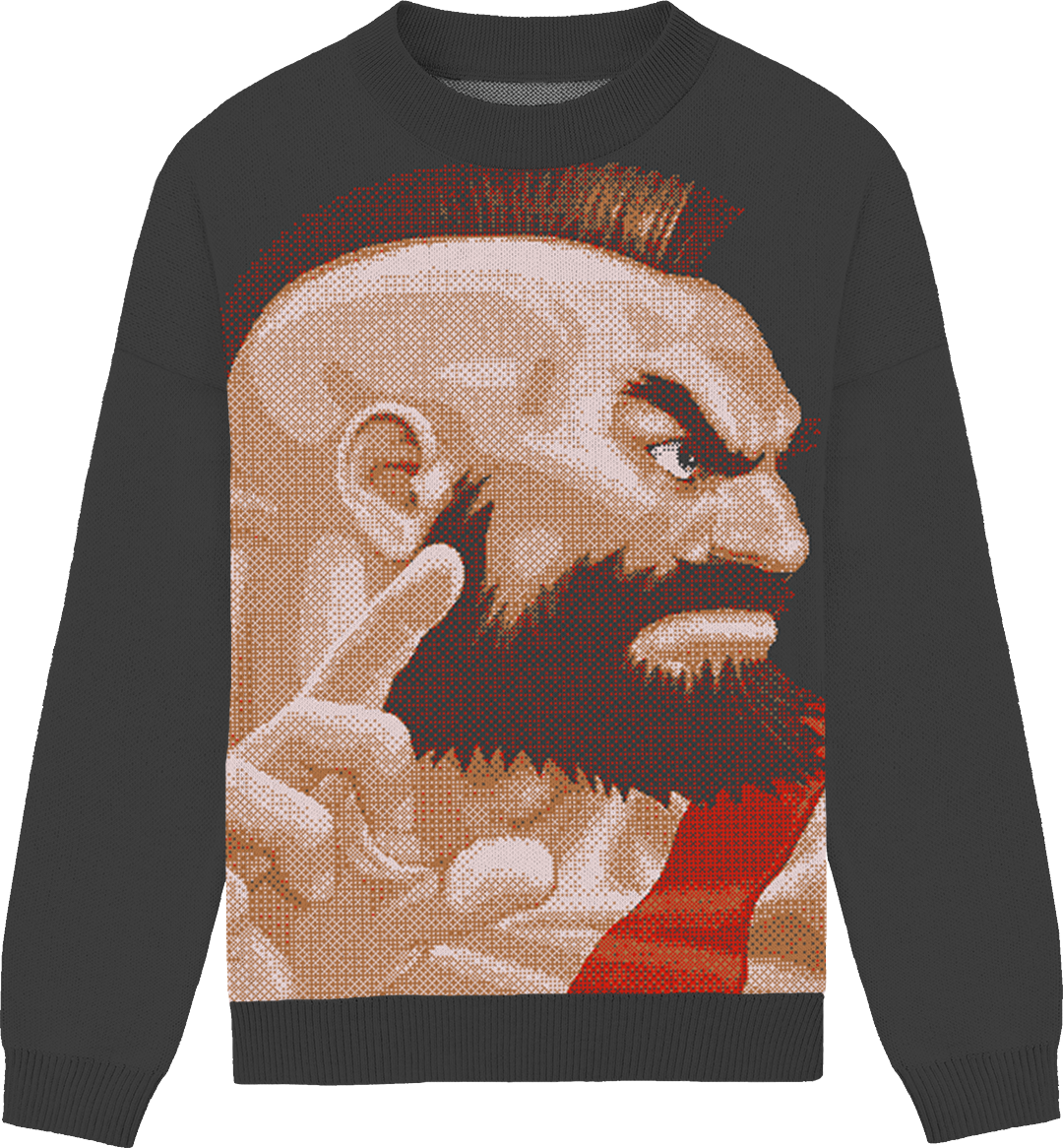 Street Fighter Portrait Knit Crewneck Collection