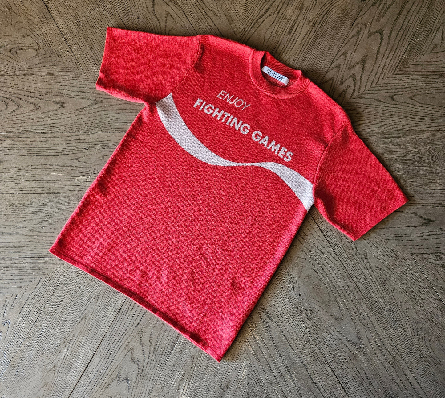 ENJOY FIGHTING GAMES Knit T-shirt